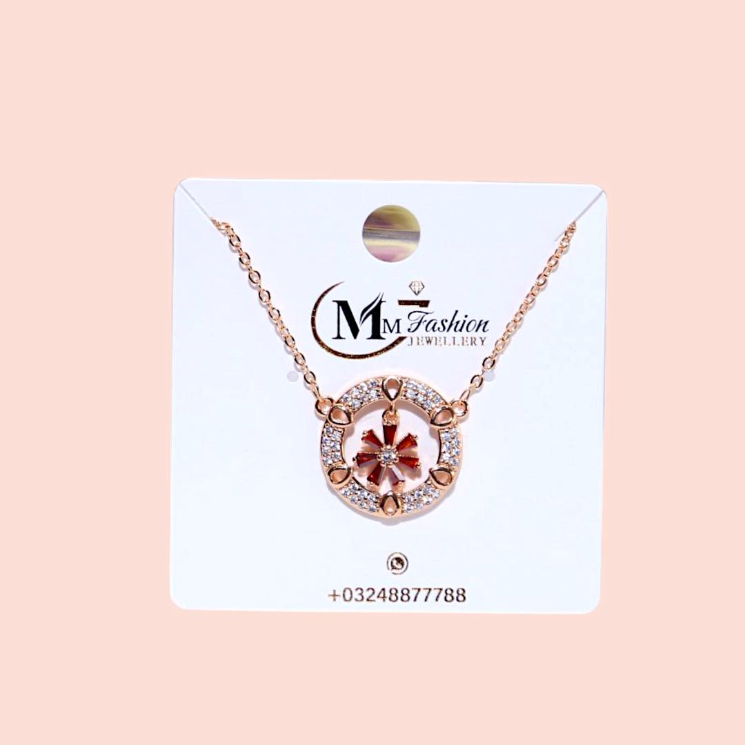Funky Gold plated crystal pendent