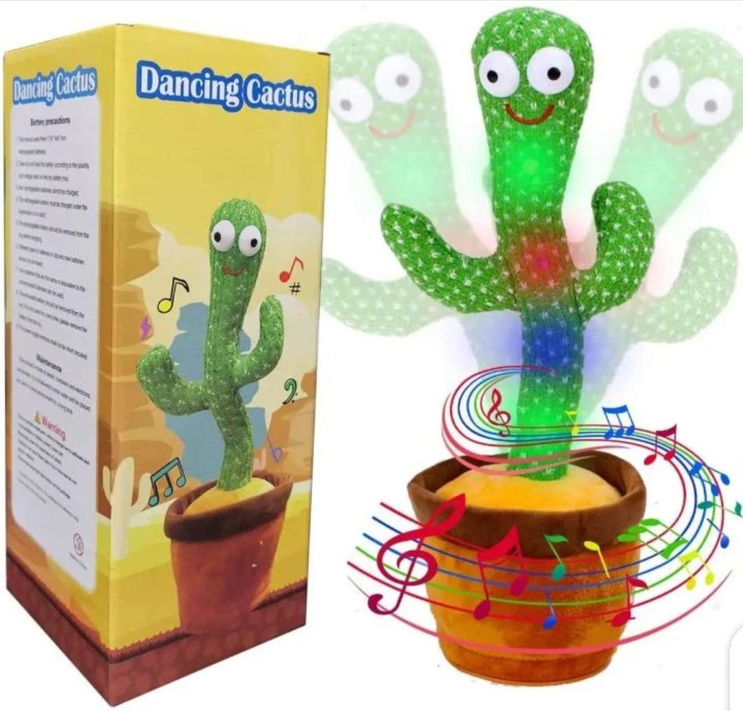 Musical Dancing cactus plush Toy for kids -1pc Perfect for boys and girls Age 1-10