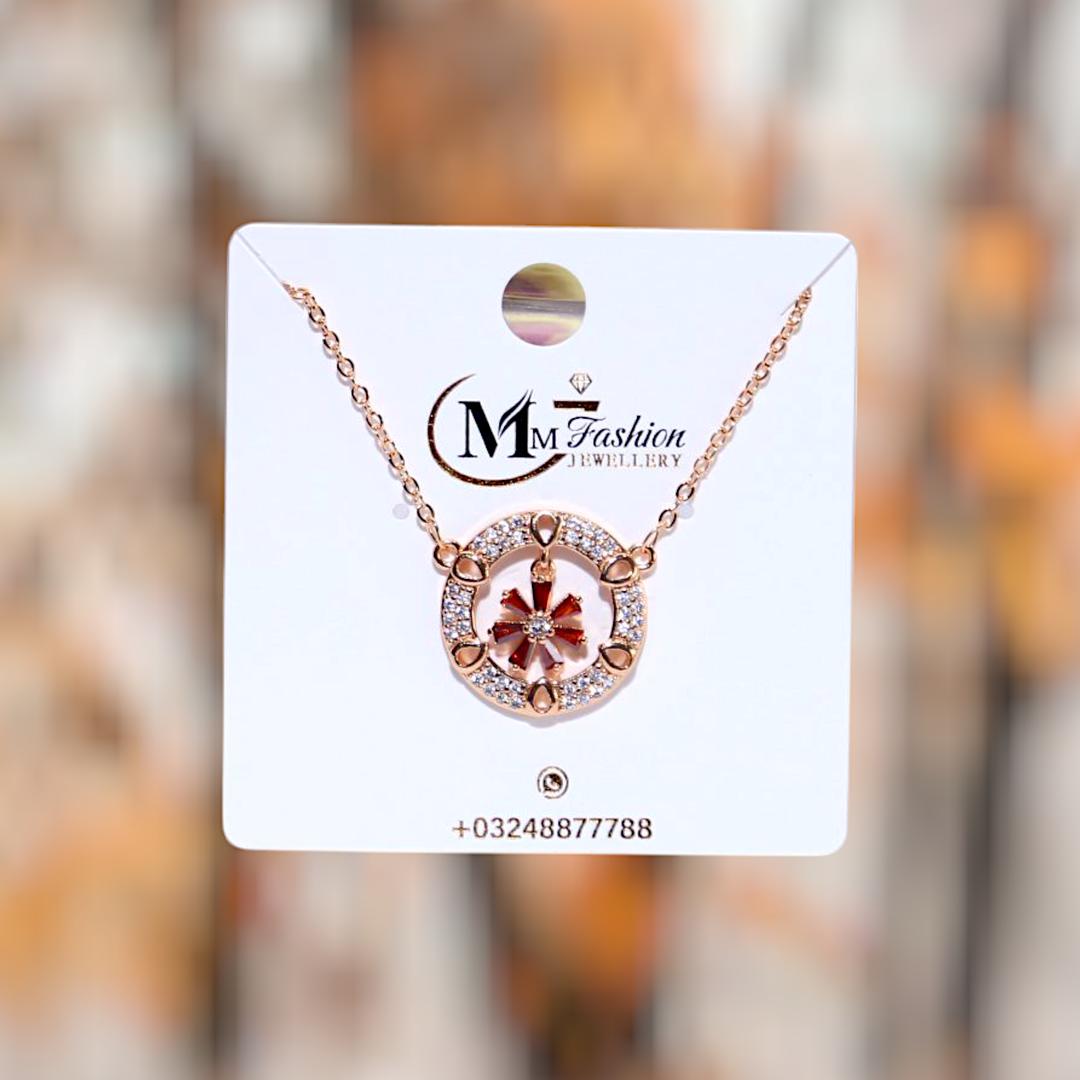 Funky Gold plated crystal pendent